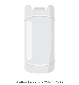 5 Gallonen Runde HDPE Kunststoff Pail Vektorgrafik