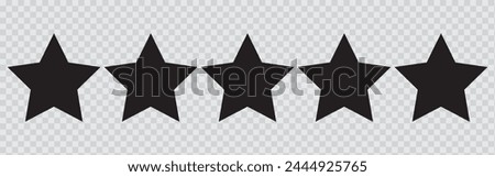 5 gold stars quality rating icon. Five yellow star product quality rating. Golden star vector icons. Customer review evaluation feedback , fiverr etc . eps 10 