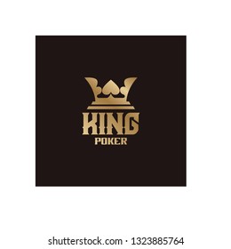 5 Golden King And Spade Ace For Poker Logo Design