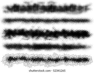 5 grunge brushes line.