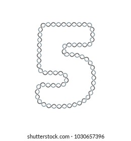 5 Infinity Letter Logo Icon Design
