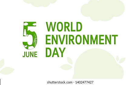 5 June World Environment Day Concept Stock Vector (Royalty Free ...