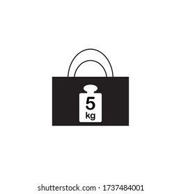 5 kg weights in the bag. Bag weight limit