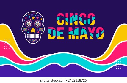 5 May is Cinco De Mayo background template. Holiday concept. use to background, banner, placard, card, and poster design template with text inscription and standard color. vector illustration.