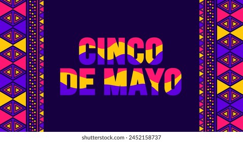 5 May is Cinco De Mayo background template. Holiday concept. use to background, banner, placard, card, and poster design template with text inscription and standard color. vector illustration.