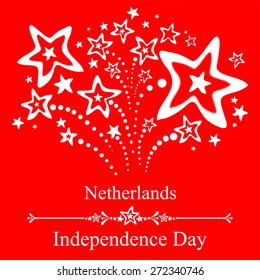 5 May. Netherlands Independence Day. Netherlands National Day Celebration Card. Vector Illustration 