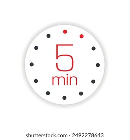 5 minute timer information sign