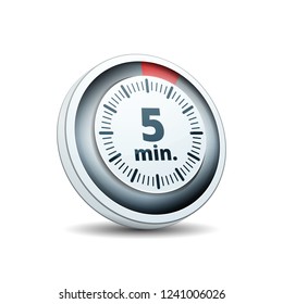 5 Minutes Time button illustration