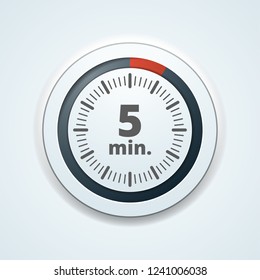 5 Minutes Time button illustration