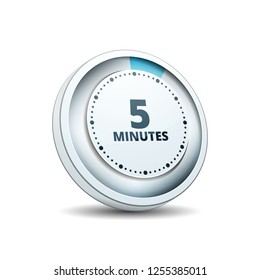 5 Minutes Time button illustration