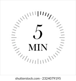 5 minutes timer Clocks, Timer 5 min icon