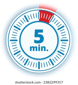 5 Minuten Timer Time Illustration