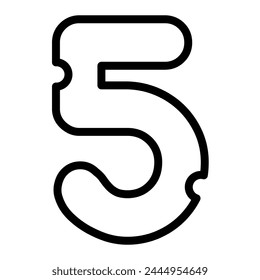 5 number alphabet typeface, graphics. Mice cheese font.