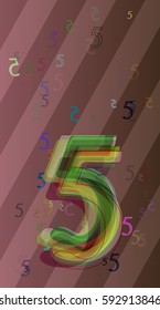5 Number art elements