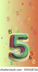 5 Number background idea