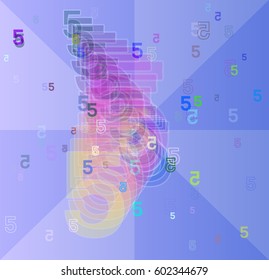 5 Number background texture