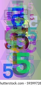5 Number idea background