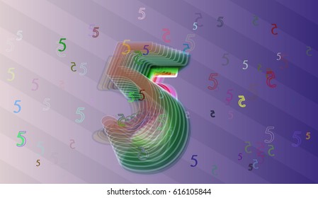 5 Number vector pattern