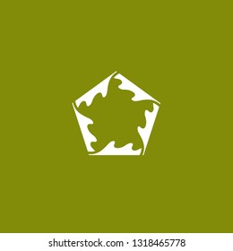 5 Oak leaf / Five oak leaf logo design inspiration