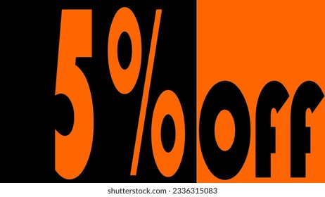 5% Off, discount, promotion, feature, theme: orange is the new black