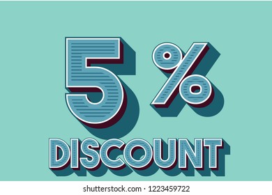5% off discount promotion sale,  sale promo marketing