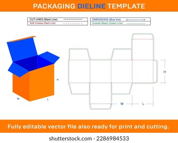 5 Oz Jar Candle Box Care Package Vector Dieline Template