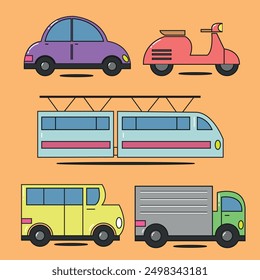 5 Pack Vehicle Transportation Vector
made by flat color style design
enjoy it :D