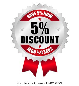 5 Percent Discount Button