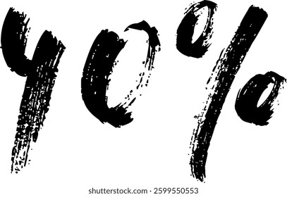 5 Percent Discount Offer Number Typography Style A1293