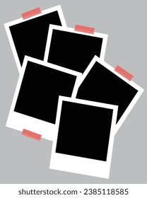 5 plantilla de collage de fotos. ilustración vectorial, nuevas colecciones