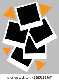 5 plantilla de collage de fotos. ilustración vectorial, nuevas colecciones