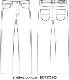 5 Pocket Jeans - Wide Leg	