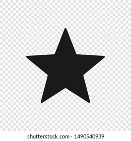 5 point classic star. Vector illustration