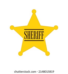 5 Point Sheriff Star Badge Icon Stock Vector (Royalty Free) 2148015819 ...