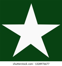 5 pointed white star 