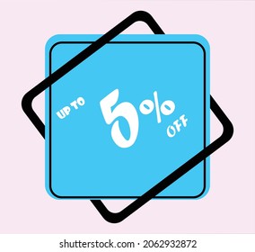 5 precent off special offer banner