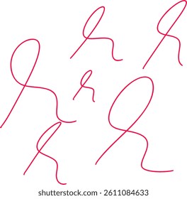 5 red handwriting correct icon