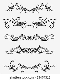 5 sets of decorative ornaments