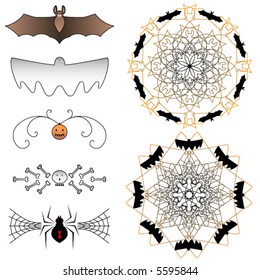 5 simple vector halloween graphics