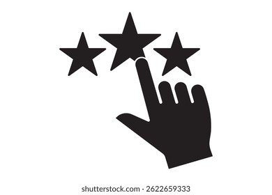 5 Star Customer Reviews Icon Vector, 5 star customer reviews icon, five star rating icon, customer symbol, rating badge vector eps 10