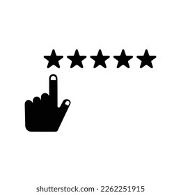 5 Star Feedback icon logo. Vector illustration.