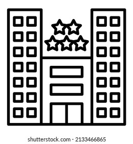 5 Star Hotel icon vector image. Can also be used for web apps, mobile apps and print media.