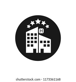 5 star hotel vector icon 10 eps