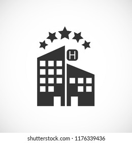 5 star hotel vector icon 10 eps