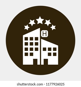 5 star hotel vector icon 10 eps