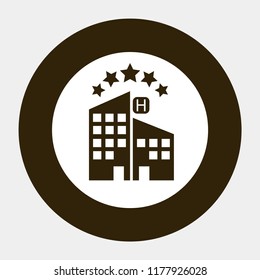 5 star hotel vector icon 10 eps