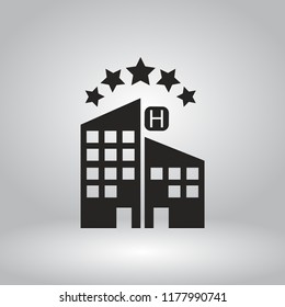 5 star hotel vector icon 10 eps