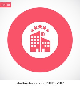 5 star hotel vector icon 10 eps