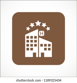 5 Star Hotel Vector Icon 10 Eps