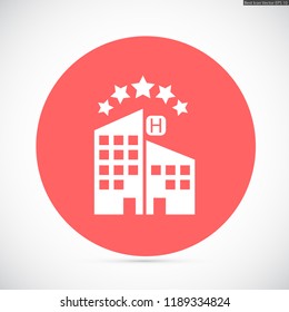 5 star hotel vector icon 10 eps